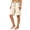 Khaki, variant on WRFWUL Men's Contrast Striped Pockets Cotton Linen Shorts Drawstring Waist Leather Patch Bermuda Shorts Summer Casual Beach Outfits