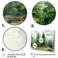 thumbnail image 3 of Designart "Serene Simplicity Minimalist Pine Forest III" Floral Framed Wall Art - Traditional Green Tree Pine Entryway Framed Wall Art, 3 of 6