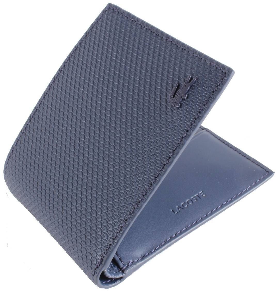 Lacoste Small ID Billfold Wallet Peacoat Navy