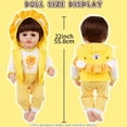 thumbnail image 2 of AmaMary 3-Piece Cotton Doll Outfit Set Yellow Lion Includes Jacket Pants Top 22-23 Inch, 2 of 6