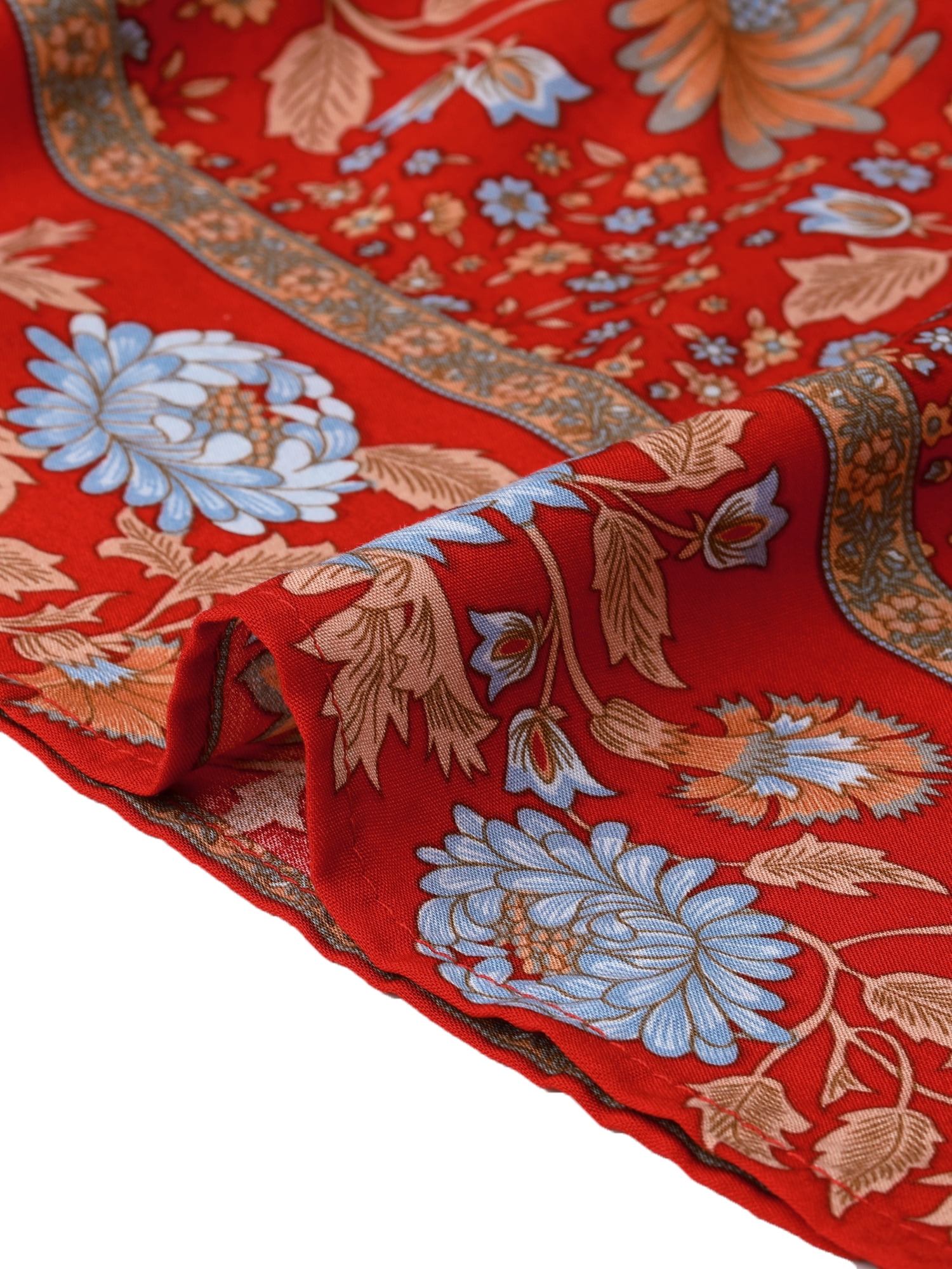 DARING DIVA Women's Fashion Summer Boho Long Skirt X-Large Red