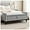 Light Grey, variant on Storage Ottoman Bench, Velvet Upholstered Footstool for Bedroom and Living Room, Tufted Seat with Storage, Wooden Legs & Metal Rivets, Grey