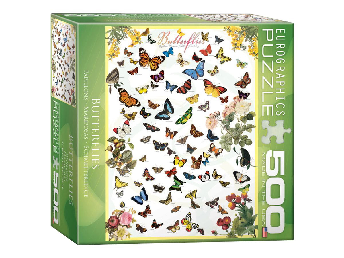 CORNER PIECE 500 PIECE JIGSAW PUZZLE NEW UNOPENED "HUMMINGBIRDS & BUTTERFLIES' 
