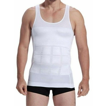 FOCUSNORM Mens Slimming Vest Body Shaper Slim Chest Belly Waist Compression Shirt S-XXL