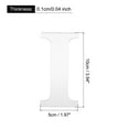thumbnail image 2 of 3D Acrylic Alphabet Mirror Wall Stickers Letter I Self-Adhesive Art Sticker Decal Silver 2Pcs, 2 of 5