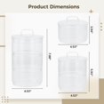 thumbnail image 4 of Stackable Tea Coffee Sugar Canisters, Glass Breakfast Jar, Glass Storage Jars with Lid, Kitchen Food Containers, Storage Jars Set, 4 of 5
