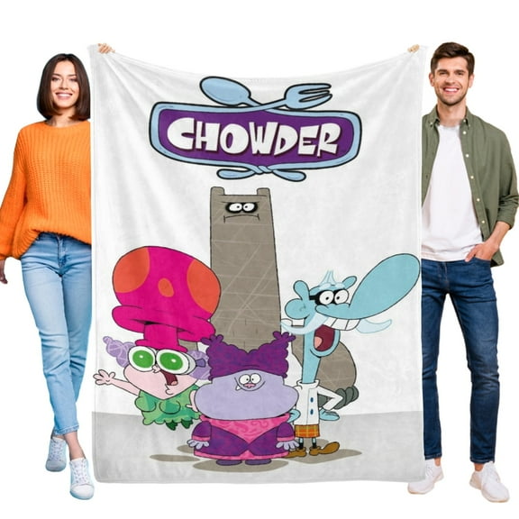 CHOWDER Throw Blanket Gifts for Fans Lover Girls Boys Women Present Hoodie Him Bed 60"x80"