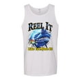 thumbnail image 2 of Reel It Like You Stole It Mens Graphic Tank Top, White, 3XL, 2 of 3
