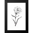 thumbnail image 2 of Paschke, Chris 11x14 Black Modern Framed Museum Art Print Titled - Line Carnation I, 2 of 5