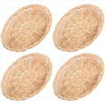 thumbnail image 3 of Soporte de Platos de Papel de Bambú de 16 Piezas - Soporte para Platos de Tejido Redondo de 10 Pulgadas, Soportes para Platos de Papel Reutilizables para Fiestas de Picnic, 3 of 5