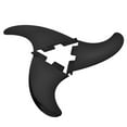 thumbnail image 4 of 2PCS Side Fin+1PCS Middle Fin Plastic Surfboard Tail Fin, Outdoor Surfboard Tail Fin, Stable Performance Three Fins Designed For Surfboard Paddle Board Black M SIZE, 4 of 8