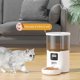 thumbnail image 4 of Alimentador automático inteligente para mascotas con botón de 4 l y tazón de acero inoxidable con temporizador por voz para perros y gatos, dispensador automático de comida seca para mascotas, color, 4 of 5