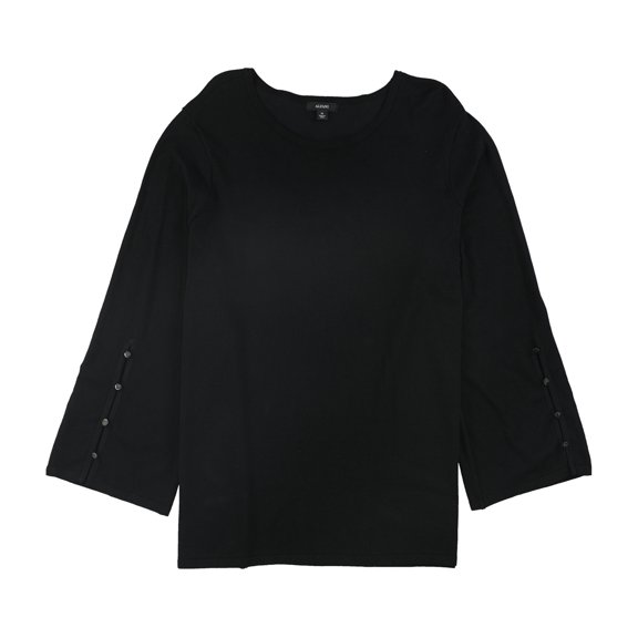 Alfani Womens Buttoned Sleeve Pullover Sweater