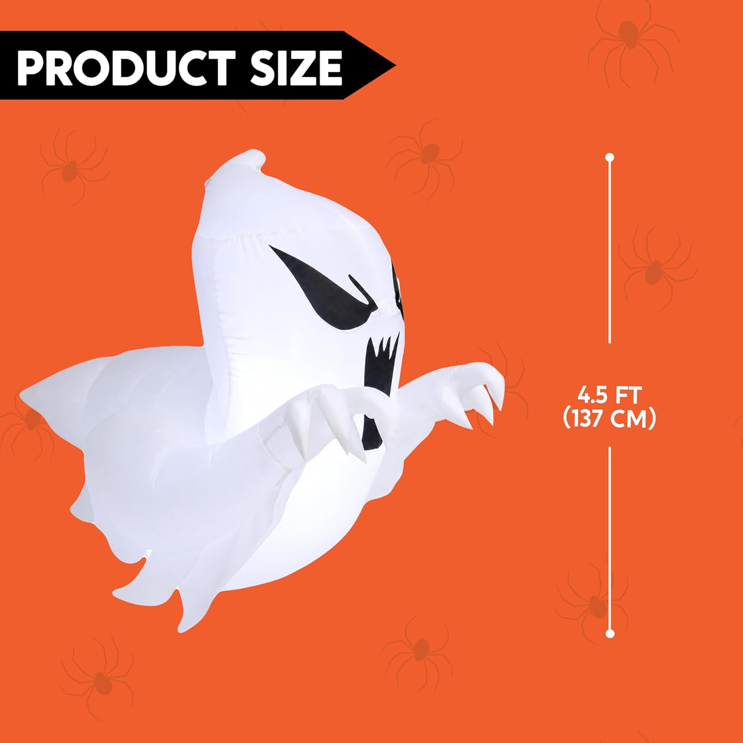Joyfy 4.5-Foot Halloween Inflatable Ghost Broke Out from Window photo 4
