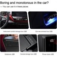 thumbnail image 3 of USB Car Ambient Lighting, Mini 7 Colors Button Control LED Modeling Interior Light for Cars, Laptops, USB Sockets, Night Lights and Extra USB Plugs De, 3 of 5