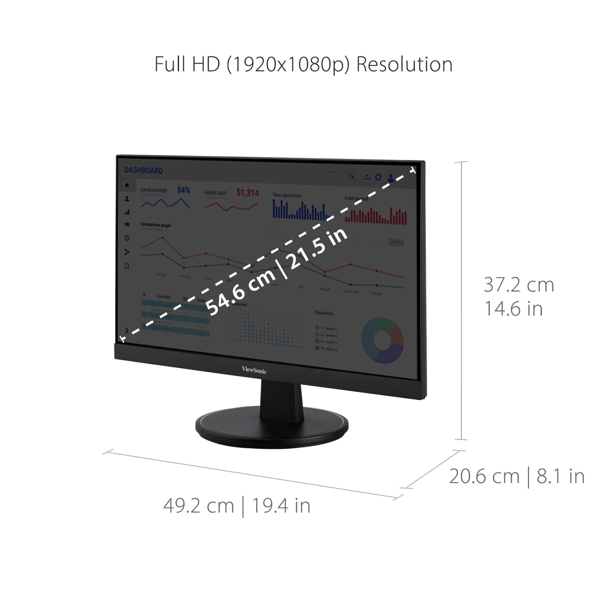 ViewSonic VA2247-MH 22" 1080p Monitor - AMD FreeSync