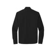 thumbnail image 4 of MERCER+METTLE Unisex Long Sleeve Stretch Woven Shirt | Lightweight Button Up for Men & Women, Business Casual Shirt - Deep Black XL, 4 of 4
