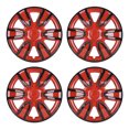 thumbnail image 6 of 4Pcs/set 15 inch Universal Wheel Rim Cover Hubcaps for Most Vehicles,Snap On Car Truck SUV ABS+PC Material Black Lacquer & Red Lacquer, 6 of 9