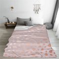 thumbnail image 5 of Pofeuu Rose Gold Abstract Spots 1 Print Ultra-Soft Micro Fleece Blanket,for Bed Or Sofa,All Season Throw Blankets Flannel Blanket-50"x40", 5 of 7