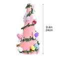 thumbnail image 3 of Easter Tree Decorations Flocked Ornament Pink with Random Color Accessories Tabletop Display for Home, 3 of 9
