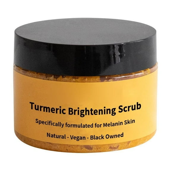 HHBEAUTY Turmeric Body Scrub - Handmade Natural Scrub For Body, Face, Hand, and Foot - Natural Skincare Body Scrub For Women - Natural Exfoliating Face,Suitable for All Skin Types
