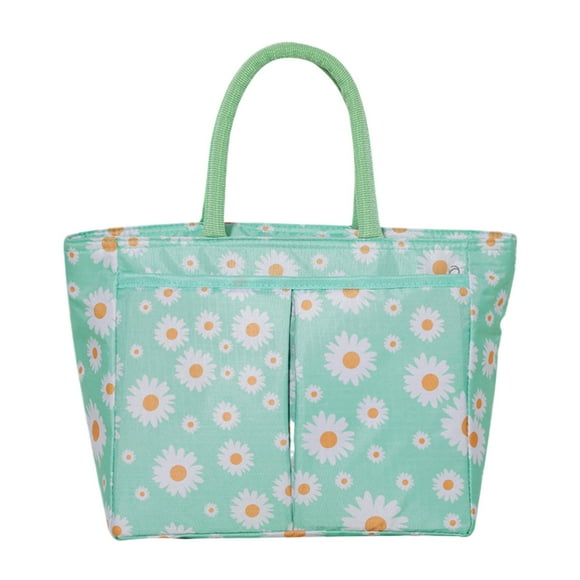 Matsuzay Bolsa de almuerzo OxfordCloth de gran capacidad para los amantes de Bento, aislada y elegante, de gran capacidad Mostrada Como se muestra Margarita