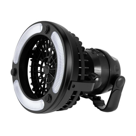 

Tent Fan Light Led Camping Hiking Portable 2In1 Ceiling Lamp With Fan