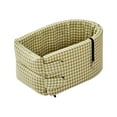 thumbnail image 2 of Dog Car Seat Console Pet Booster Seat Green Houndstooth Car Travel Bed for Small Dogs Under 13lbs Portable Dog Travel Carrier Bag Washable Dual Sided Mat, 2 of 7