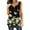 Yellow, variant on 2026 Womens Clothing under $5 asdoklhq Womens Plus Size Tops,Women Summer Tops Casual Button Pleated Crewneck Printed Sleeveless Tunic T-Shirt Loose Blouse Tee