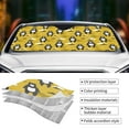 thumbnail image 5 of Fuzoiu Cartoon Bear Yellow Print Car Windshield Sun Shade,Block Uv Rays Sunshade,Foldable Front Window Sun Visor Protector for Car,SUV,Truck-Keep Vehicle Cool-Cartoon Bear Yellow, 5 of 8