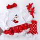thumbnail image 1 of 4 Uds. Vestido de Navidad para niñas, calcetines, diadema y zapatos, 1 of 2