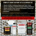 thumbnail image 2 of Restoration Shop - Light Aqua Urethane Basecoat with European Clearcoat Auto Paint - Complete Quart Paint Color Kit - Automotive Refinish Coating, 2 of 2