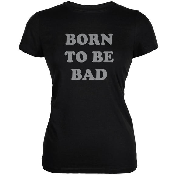 Born To Be Bad Inspired By Joan Jett Black Juniors Soft T-Shirt - 2X-Large