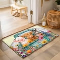 thumbnail image 2 of 2x3 Ft Entryway Area Rug, Pig Cow Horse Kitchen Rug Runner Washable Floor Mat, Farmhouse Truck Farm Cabin Botanical Floral Non Slip Indoor Door Mat Throw Carpet for Bathroom Living Room Bedroom, 2 of 8