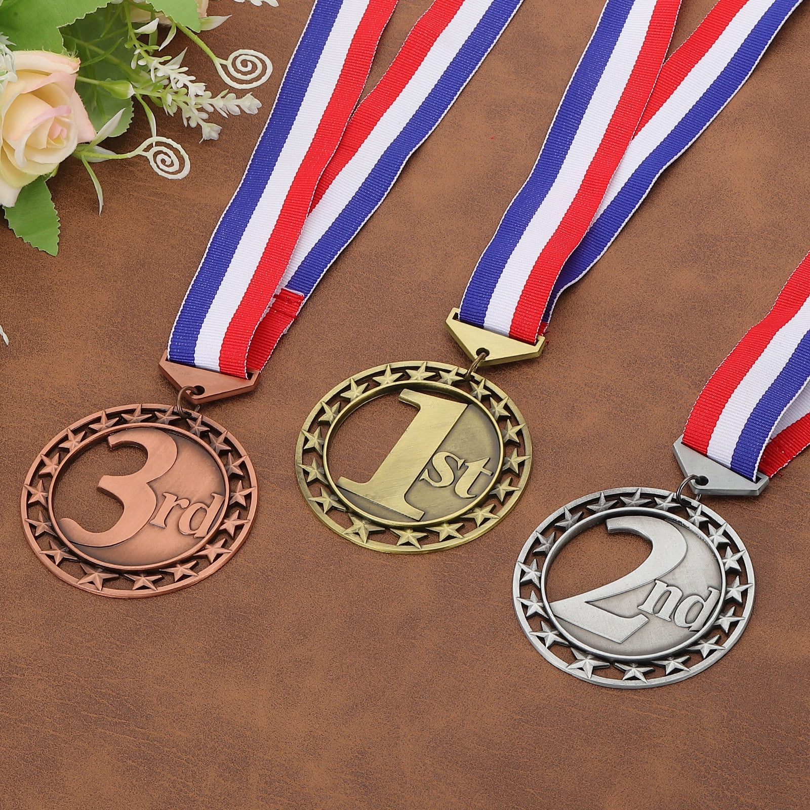 Uxcell Award Medals, 9 Pcs 3rd Metal Competition Medals, Bronze