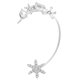 thumbnail image 1 of Pendiente de gancho con forma de copo de nieve de cristal y circonitas para mujer, accesorio de ropa, 1 of 6