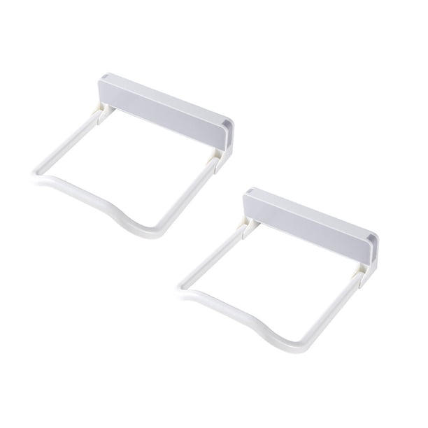 2 estantes de almacenamiento prácticos de plástico plegables para lavabo, soporte de pared para el hogar, la cocina y el baño.