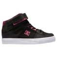 thumbnail image 5 of DC Shoes Girls' Pure High Elastic Lace High-Top Shoes Black/Pink/Black - ADGS300092-KPK, 5 of 6
