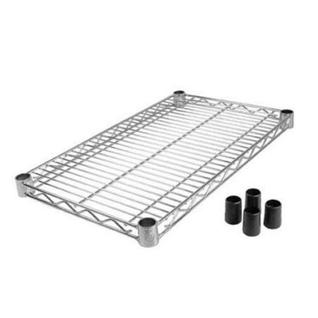 

Winco Chrome-Plated Wire Shelf 2 H x 24 W x 14 D Silver