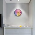 thumbnail image 3 of Colorful Feather Wall Clock Silent Non-Ticking Round 12 Inch Quartz Battery Operated Wall Clock for Kitchen,Bedroom,School,Living Room Home Decor, 3 of 7