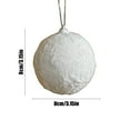 thumbnail image 3 of ABPWLY Christmas Cloth Foam Ball Patterned 8cm Tree Ornament Window Decoration Hanging Ball Scene Decorative Holiday Set 3.14in, 3 of 5