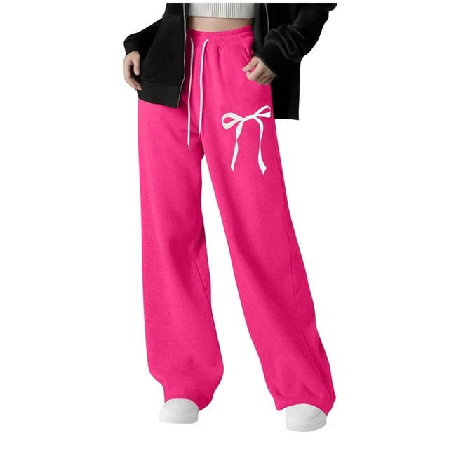 Long Sleeve Dress - Baggy Sweatpants - Lightweight Straight Leg Athletic Pants with Pockets
