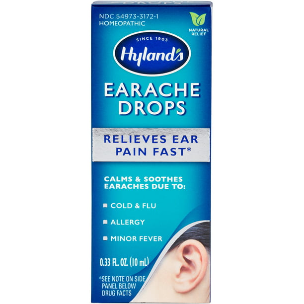 Hylands Earache Drops Natural Relief Of Cold And Flu Earaches Swimmers