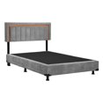 thumbnail image 2 of Box Base Cama Individual + Cabecera Trinity Gris Tormenta, 2 of 11
