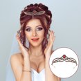 thumbnail image 4 of ColoMX 1 tocado de corona de novia elegante, tocado de corona para niña, decoración de Tiara de novia, 4 of 7