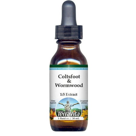 Coltsfoot Liquid - Coltsfoot & Wormwood Glycerite Liquid Extract (1:5) - No Flavor (1 oz, ZIN: 522312)
