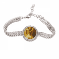 thumbnail image 1 of Blonde Back Babe Girl Pretty GAL Pulsera de tobillera de cadena de tenis, joyería de diamantes, 1 of 3