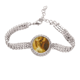 thumbnail image 1 of Blonde Back Babe Girl Pretty GAL Pulsera de tobillera de cadena de tenis, joyería de diamantes, 1 of 3