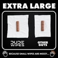 thumbnail image 5 of DUDE Wipes Odor Destroyer Flushable Wipes - Extra-Large Adult Wet Wipes - 3 Pack (144 Count) - Deodorizing, Lightly Scented, Controls Odor for up to 24 Hours - Septic and Sewer Safe, 5 of 17