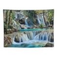 thumbnail image 5 of Orinice Waterfall Trees Rocks Tapestry Wall Hanging Unique Style for Home Decor Living Room Bedroom Dorm 60x50inch, 5 of 6